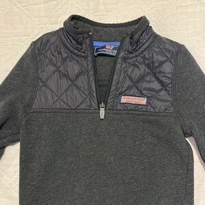 Vineyard Vines Gray Quarter-Zip Sweatshirt